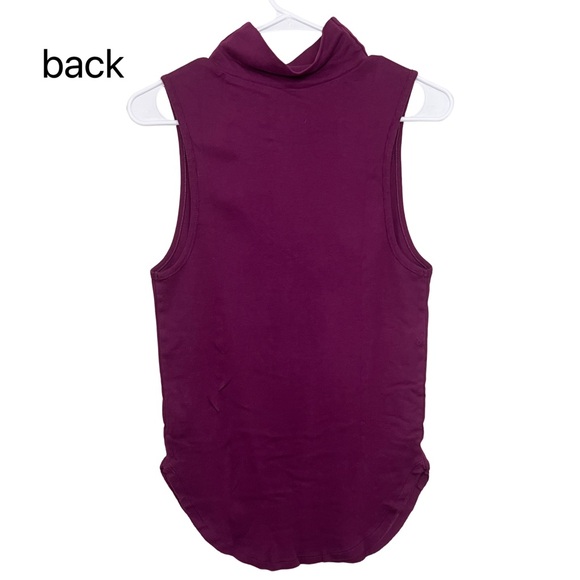 NWOT Free People Mock Neck Sleeveless Muscle Tank Top - Picture 2 of 6